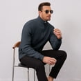 thumbnail image 3 of Men's Long Sleeve Quarter-Zip Pullover Sweaters  Slim Fit Lightweight Casual Sweater, 3 of 9