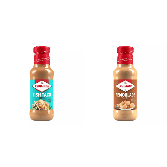 Louisiana Fish Fry Products Fish Taco Sauce, 10.5 oz&Louisiana Fish Fry Products Remoulade Sauce, 10.5 oz