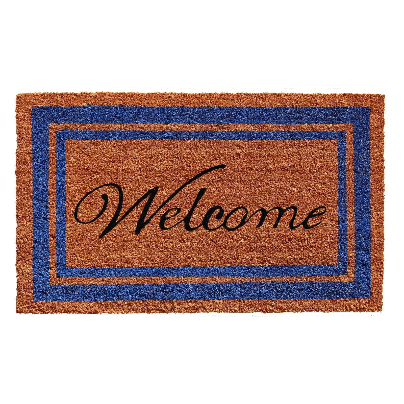 Home & More Border Welcome Coir Outdoor Doormat