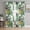 Green, Yellow, Pink, variant on Tropical Palm Leaves Sheer Curtains 45 Inch Length 2 Panels Set, Birds Pineapple Black Striped Voile Window Treatment Rod Pocket Small Kitchen Curtains Drapes for Bedroom 52"x45"x2