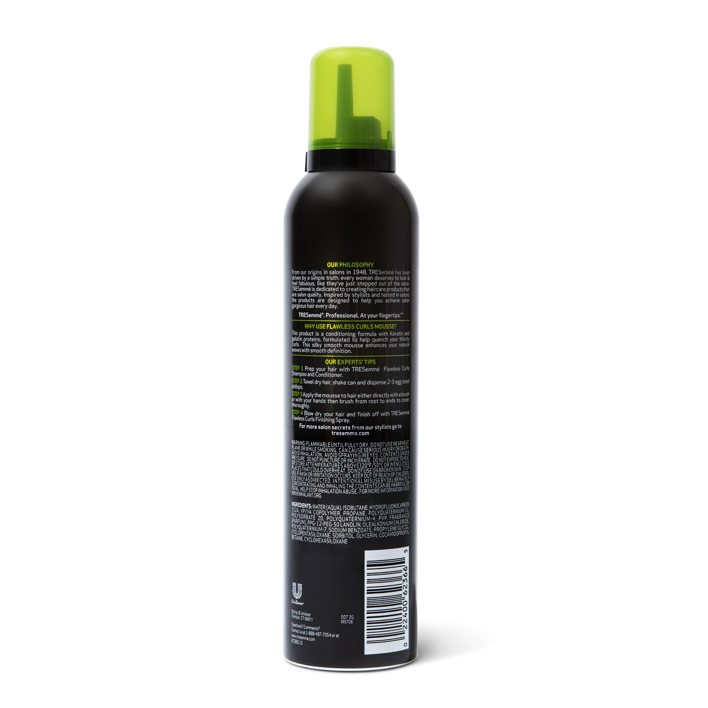Tresemme Tres Two Flawless Curls Alcohol Free Hair Mousse 10 5 Oz Walmart Com Walmart Com