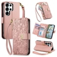 thumbnail image 1 of Funda FOXDOCK cartera de piel sintética para FOXDOCK Samsung Galaxy S26 Ultra – Resistente a golpes, RFID – rosa, 1 of 6
