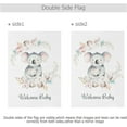 thumbnail image 3 of GZHJMY Cute Sloth Welcome Baby Shower Garden Flag 12 x 18 Inch Vertical Double Sided Welcome Yard Garden Flag Seasonal Holiday Outdoor Decorative Flag for Home Decor Farmhous Yard Flags, 3 of 6