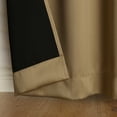 thumbnail image 6 of Sun Zero Avery 100% Blackout Rod Pocket Single Curtain Panel, 40" x 95", Camel Biege, 6 of 9