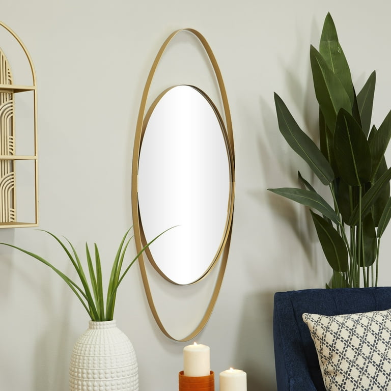 Large gold wall sale mirror