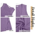 thumbnail image 6 of Fantaslook Tank Tops for Women Summer Square Neck Sleeveless Casual Tops Side Split Shirts, 6 of 9