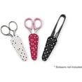 thumbnail image 1 of Scissors Sheath Safety Leather Scissors Cover Protector Sewing Scissor Sheath(6-Piece)White, Red,Black, 1 of 5