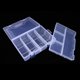 thumbnail image 5 of Caja de Almacenamiento de Joyería de Plástico de 8 Ranuras Soledad Organizador con Separadores, 5 of 10