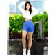 thumbnail image 2 of Biker Short Mujer Unitalla Stretch Shore Dama Chores Gym Talle Alto, 2 of 5