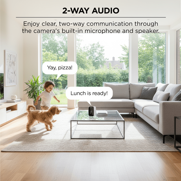 Merkury Smart 1080p HD Battery Security Camera with Spare Battery