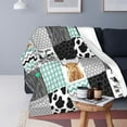 thumbnail image 3 of Cow Blanket Animals Fleece Flannel Warm and Plush Blanket Cow Print Throw Blanket for Bedroom Sofa Living Room 60X80 Inch, 3 of 6
