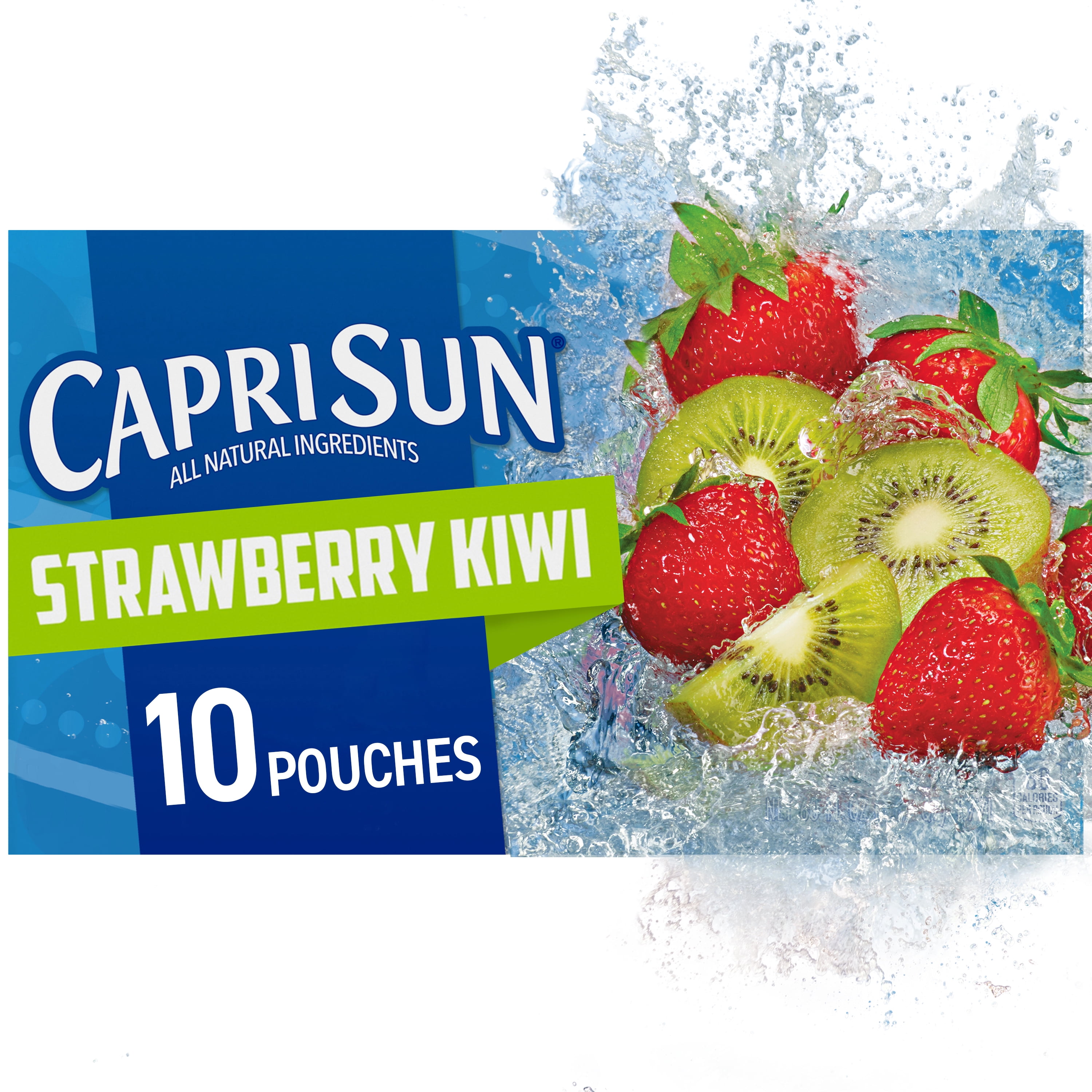 Capri Sun Strawberry Kiwi Flavored Juice Drink Blend, 10 ct. Box