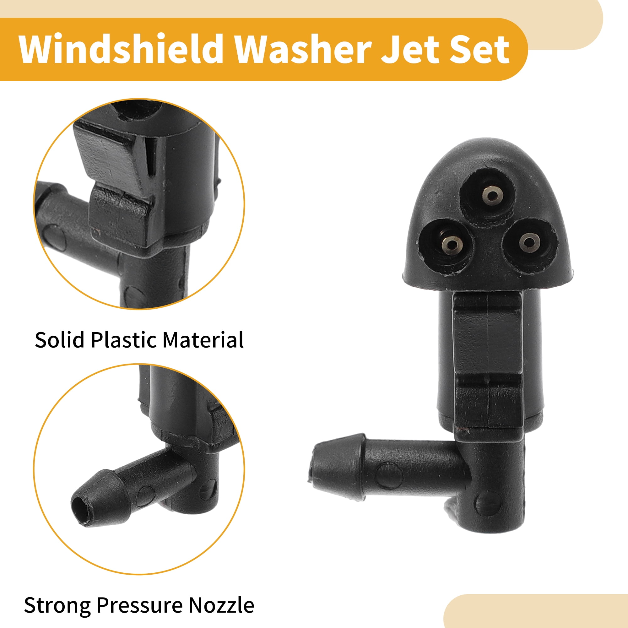 Unique Bargains Windshield Washer Nozzle Kit for Chevrolet Cruze 2009-2014