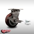 thumbnail image 2 of 5 Inch 316SS Polyurethane Caster with Ball Bearing and Brake/Swivel Lock SCC, 2 of 2