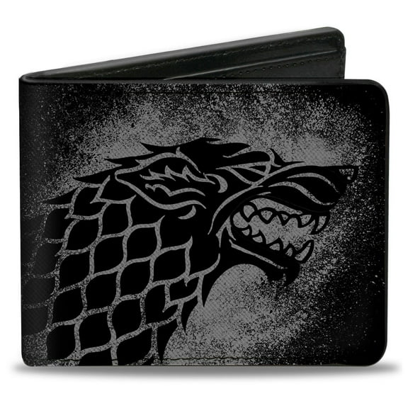 Game of Thrones Wallet, Bifold, Game of Thrones House Stark Sigil Winter is Coming, Vegan Leather