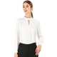 thumbnail image 1 of Dde San Patricio profesional Blusas de gade manlarcon cuello alto elegante pamujer blanco S, 1 of 6