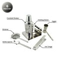 thumbnail image 4 of 6-Piece Premium Cocktail Shaker Set with Stainless Steel Stand Mixology Bartender Kit for Home and Bar, Professional Mixer Tools for Craft Cocktail, Whiskey Elegant Barware Collection & Gift Set, 4 of 9