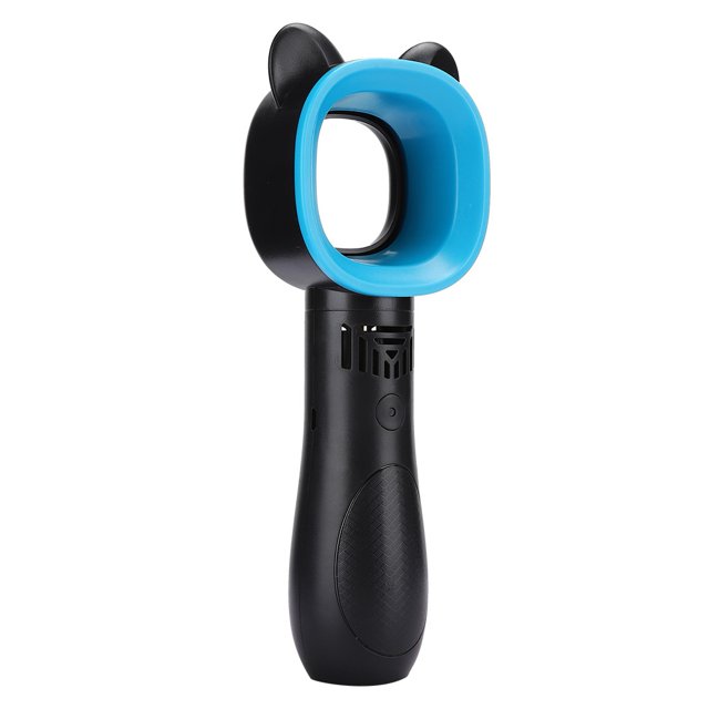 Ventilador Sin Aspas, Ventilador De Mano Portátil, Flujo De Aire De 360 grados Dentro Y Fuera Del Ventilador USB, Para Exteriores Para El Hogar ANGGREK azul fresco