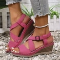 thumbnail image 2 of DAFEI Sandales Femmes Habillées à Plateforme Compensée Sandales Légères d'Été à Bride Sandales Décontractées de Vacances Augmenter la Hauteur Chaussures Rétro de Villégiature, 2 of 7