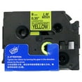 thumbnail image 2 of LM Tapes replacement for Brother PT-D210 3/8" (9mm 0.35 Laminated) Black on Bright Yellow Compatible TZe P-touch Tape for use in Ptouch PTD210 Label Printer with FREE Tape Guide Included, 2 of 2
