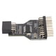 thumbnail image 3 of Divisor USB de 9 pines, divisor USB de 9 pines, cabezal USB de doble pin, divisor de cabezal PCIe de 9 pines de alta capacidad, 3 of 9