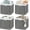 Dark Grey, variant on Wicker Storage Baskets with Liners 11x11 Storage Cube Bins Woven Basket with Imitation Water Hyacinth 2-Pack  Woven Storage Bins for Organizing Rattan Baskets Organizer-