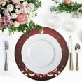 thumbnail image 4 of Ryvnso Christmas Tree Round Plate Mats Dining Table Placemat Set of 4 for Holiday Decoration, 4 of 7