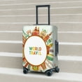 thumbnail image 5 of Yiaed World Travel3 Print Travel Luggage Cover Suitcase Protector Fits 18-32 Inch Luggage Wheel Covers Patterned Elastic Luggage Anti-scratch（No luggage）-Small, 5 of 5