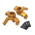 thumbnail image 2 of 2x 1:14 Escala Copa de Dirección Delantera Piezas de Repuesto Accesorio de Coche RC Metal Resistente Dorado, 2 of 9
