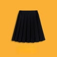 thumbnail image 5 of hengsof Girls Elastic Waist Solid Casual Pleated Long Skirt, Summer Back to School Fashion Uniform Skirt for 3-17 Years, 5 of 8