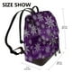 thumbnail image 2 of Fotbe Snowflake Gradient Purple Mochila Bolso con Estampado para Mujer, Mochila Antirrobo de Nylon Impermeable, Bolsa Ligera de Hombro, 2 of 4