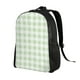 thumbnail image 2 of Fotbe Green Checkboard Mochila de Viaje para Laptop, Mochila Ejecutiva Delgada y Resistente 15.6", 2 of 8