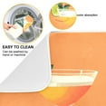 thumbnail image 2 of Yayeee Dish Drying Mat for Kitchen Counter 18"x24" Microfiber Absorbent Pad, Orange Glasses, 2 of 7