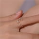 thumbnail image 3 of Sonducket Anillos apilables de letras para mujer con personalidad abierta, joyería de fiesta de plata a la moda, regalo, bandas de boda de moda, Ropa, zapatos y accesorios Miscelánea Tipo23 Sonducket AP006389-23, 3 of 6
