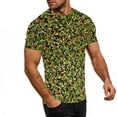 thumbnail image 4 of Sea la Camisa Ligera Divertido Camuflaje Impreso Cuello Redondo Blusa de Manga Corta, Camisas de Mujer Casual para Deportes Y Diario, 4 of 9
