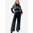 thumbnail image 3 of ellos Women's Plus Size Woven Wide Leg Pants, 3 of 4
