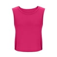 thumbnail image 4 of GPOECD Loose Tank Tops for Women Sleeveless Yoga Top Comfortable Summer Workout Vest Daily Wear Womens Camisole Hot Pink,XL, 4 of 4