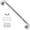 Brushed Nickel-20 Inch-1Pack, variant on 36 Inch Shower Grab Bar 1.25" Dia Anti Slip Bathroom 304 Stainless Steel Knurled Handicap Bars Safety Support Handrailist Bath Handle For Injury Senior