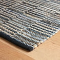 thumbnail image 5 of Dash & Albert Denim Rag Gridwork Handwoven Cotton Rug, 5' x 8', Blue, 5 of 8
