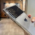 thumbnail image 5 of Compatible with Samsung Galaxy Note 20 Ultra Plating Cute Heart Phone Case,Gradient Glitter Bling Clear Case Women Full Camera Lens Protection Soft Cover (Black, Samsung Galaxy Note 20 Ultra), 5 of 12
