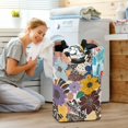 thumbnail image 5 of Yayeee Freestanding Laundry Hamper with Handle Collapsible Large Storage Basket for Clothes, Colorful Flowers, 5 of 7