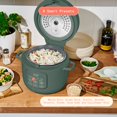 thumbnail image 4 of Beautiful 14-Cup Cooked, 6-Cups Uncooked Electric Rice and Grain Cooker, EverGood Ceramic Nonstick Coating, Thyme Green by Drew Barrymore, 4 of 18