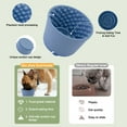 thumbnail image 6 of Unique Bargains Slow Feeder Dog Bowls Silicone Dog Lick Bowl with Brush & Scraper Non-Slip Base Slow Feeder for Anxiety Alleviating & Oral Health Navy Blue, 6 of 7