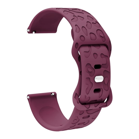 【18mm】Premium Sporty Breathable Silicone Watch Band Sweatproof Water Proofing and Comfortable Wearing Experience Compatible with Smartwatch