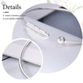 thumbnail image 4 of Pulsera de plata de ley 925 para mujer, brazalete con apertura de diseño de hoja, regalo, accesorios de joyería de moda para mujeres y niñas, 4 of 5