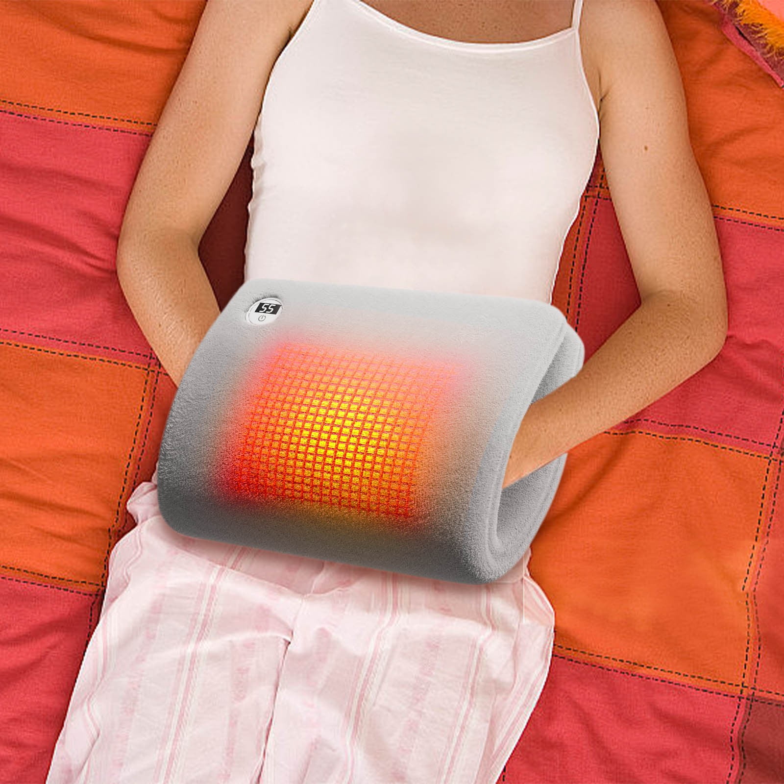 HongHeng USB Hand Warmers Rechargeable, Display Temperature, Lightweight, Reusable, Suitable for Both Men and Women