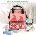 thumbnail image 5 of Gaeub Gnomes Hold The Letters LOVE Print Mummy Diaper Bag Backpack,Durable Maternity Baby Nappy Casual Shoulder Bags,Travel Hiking Outdoor Pack, 5 of 6