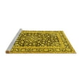 thumbnail image 2 of Ahgly Company Machine Washable Indoor Rectangle Persian Yellow Traditional Area Rugs, 7' x 9', 2 of 4
