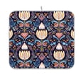 thumbnail image 3 of Iauyy Dish Drying Mat for Kitchen Counter, Super Absorbent & Hanging 16x18 / 18x24 Inch (S/M) Intricate Patterns Intertwine, 3 of 8