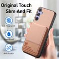 thumbnail image 2 of ELEHOLD Case for Samsung Galaxy S25+, RFID Blocking Slim PU Leather Wallet Case with Card Holder & Kickstand,Pink, 2 of 9
